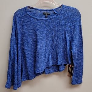 Vans NWT Semi Sheer Blue Poncho Sweater Women's Size Small